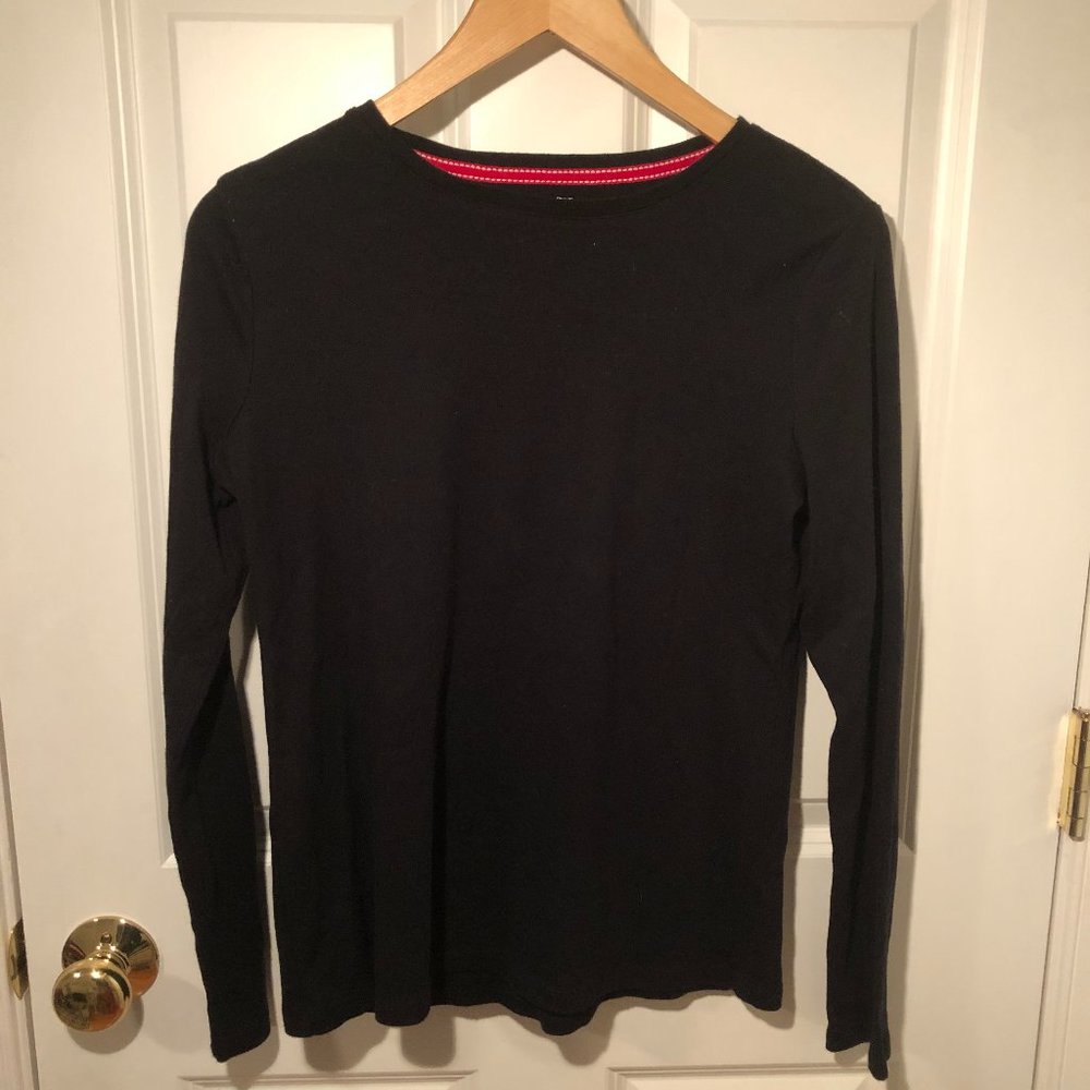 Talbots women's black crewneck sweater size M